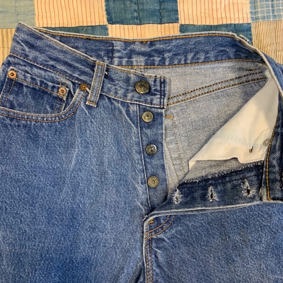 Vintage Levi’s 501 High Rise Straight Leg Jeans - Picture 3 of 8